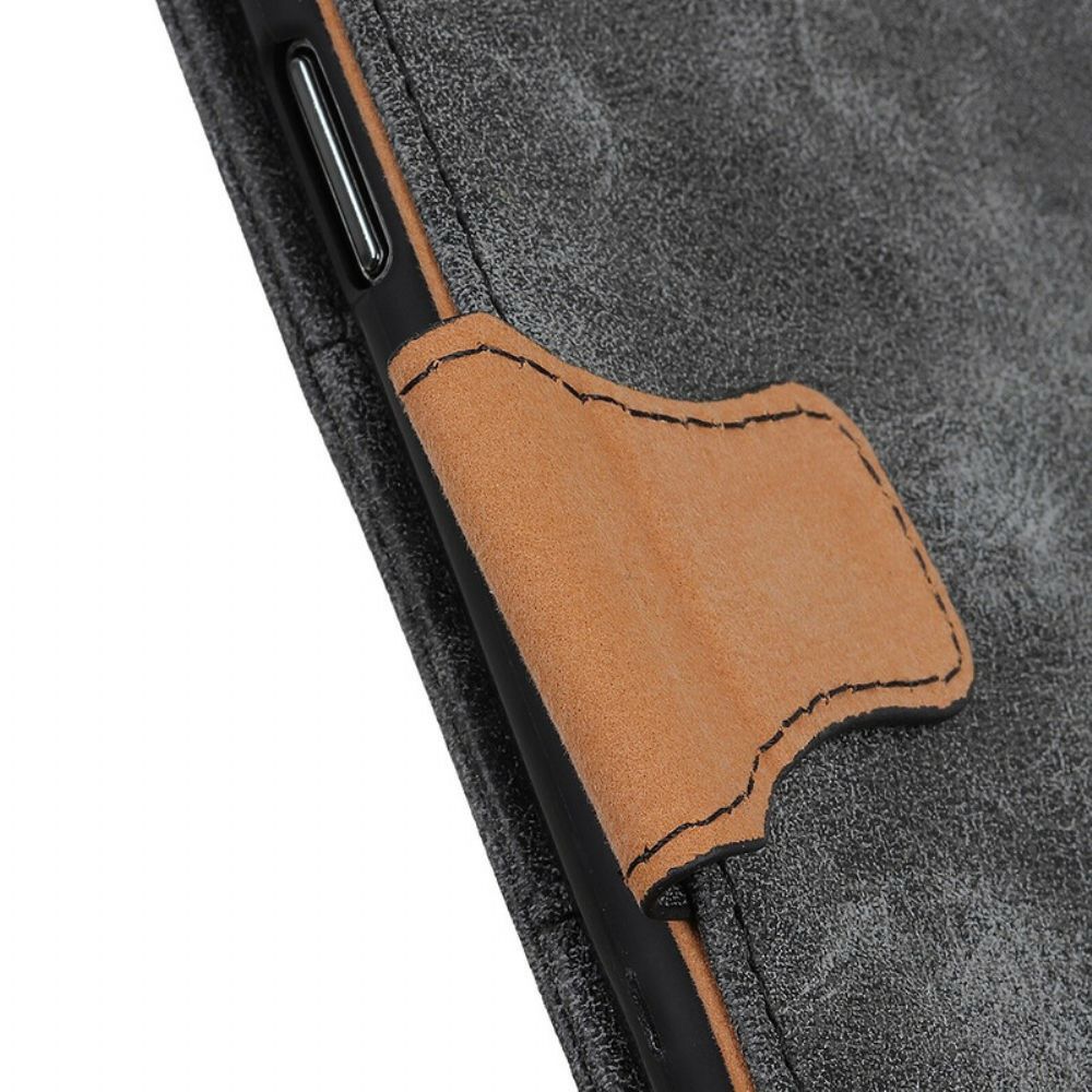 Folio-hoesje voor OnePlus Nord 2 5G Flip Case Vintage Dubbelzijdige Magnetische Klep