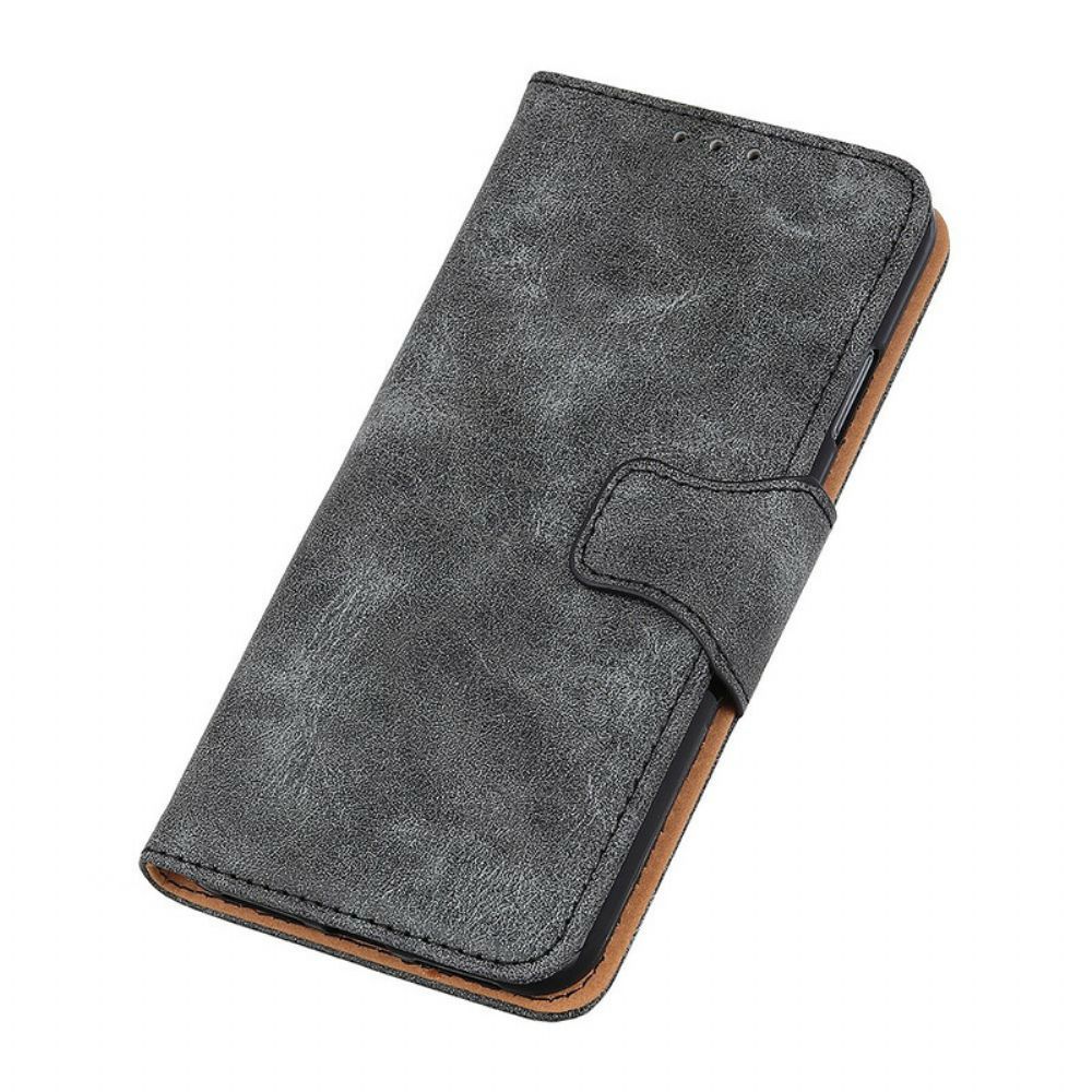 Folio-hoesje voor OnePlus Nord 2 5G Flip Case Vintage Dubbelzijdige Magnetische Klep