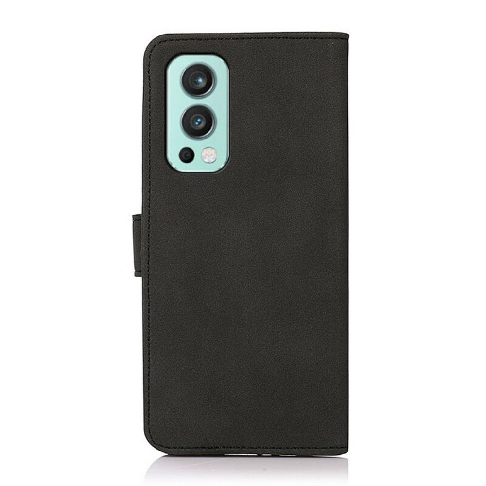 Folio-hoesje voor OnePlus Nord 2 5G Khazneh Mode Leereffect