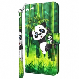 Folio-hoesje voor OnePlus Nord 2 5G Panda En Bamboe