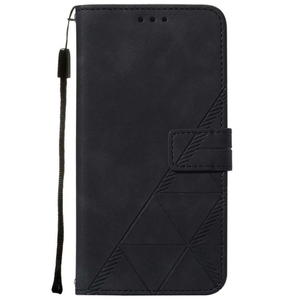 Folio-hoesje voor OnePlus Nord 2 5G Piramide Leereffect