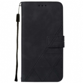 Folio-hoesje voor OnePlus Nord 2 5G Piramide Leereffect