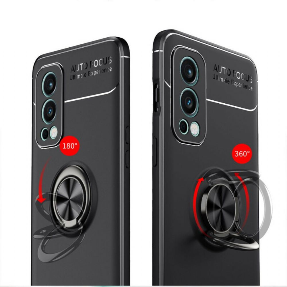 Hoesje voor OnePlus Nord 2 5G Draaiende Ring