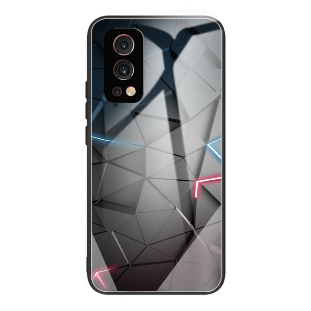 Hoesje voor OnePlus Nord 2 5G Geometrie Gehard Glas