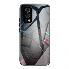 Hoesje voor OnePlus Nord 2 5G Geometrie Gehard Glas