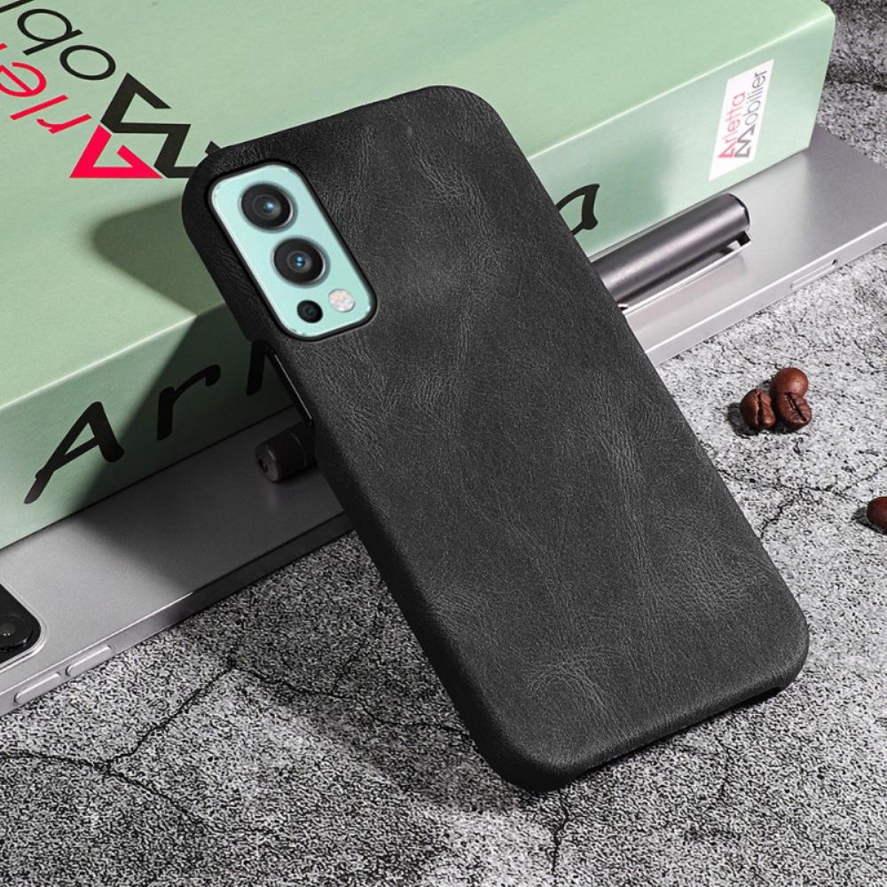 Hoesje voor OnePlus Nord 2 5G Nieuwe Kleuren Elegance Leereffect