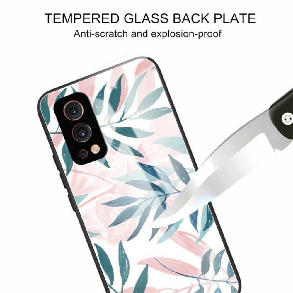 Hoesje voor OnePlus Nord 2 5G Plantaardig Gehard Glas