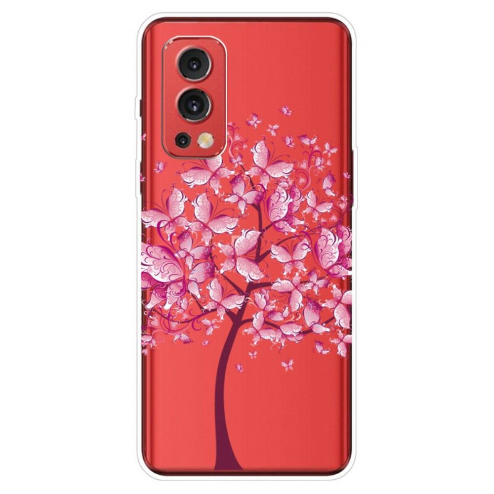 Hoesje voor OnePlus Nord 2 5G Transparante Vlinderboom