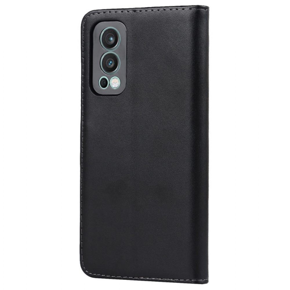 Leren Hoesje voor OnePlus Nord 2 5G Echt Leer