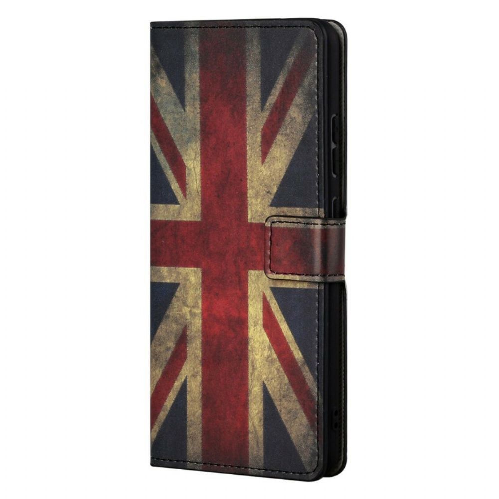 Leren Hoesje voor OnePlus Nord 2 5G Engeland Vlag