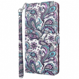 Leren Hoesje voor OnePlus Nord 2 5G Paisley-patroon