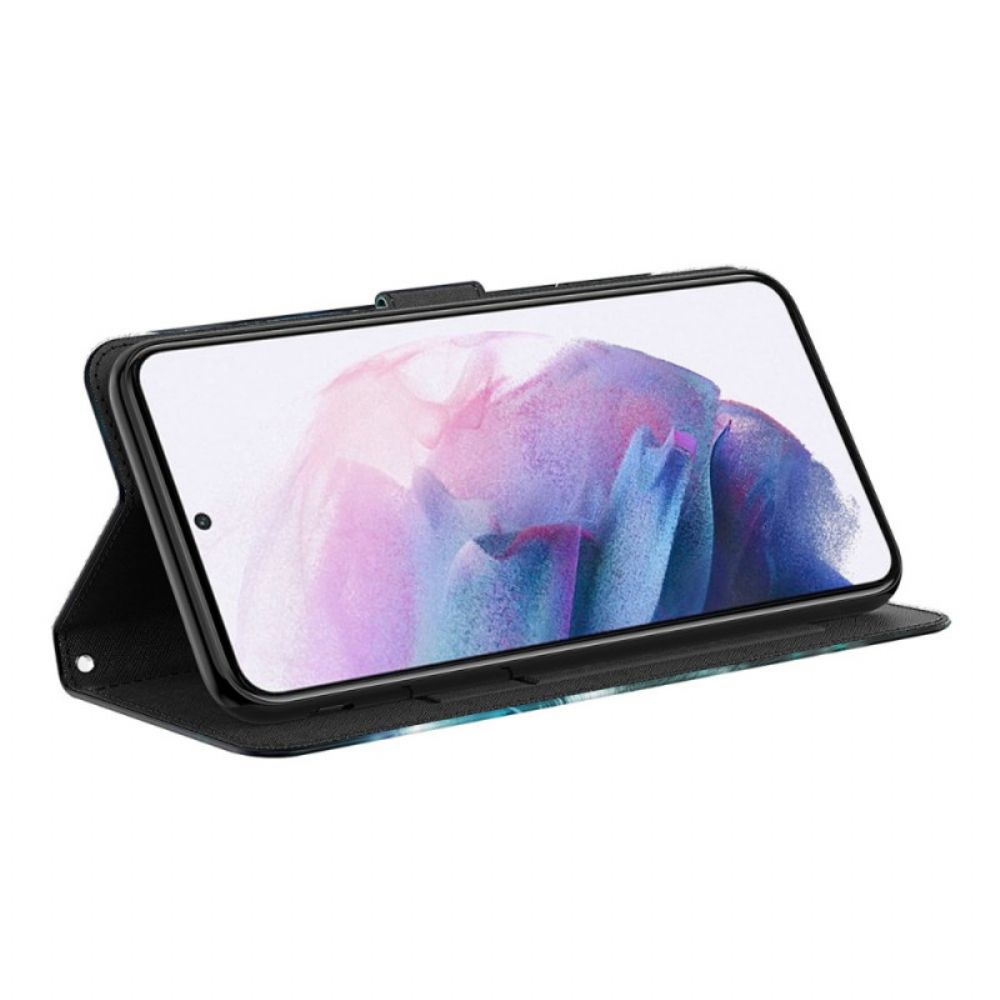 Leren Hoesje voor OnePlus Nord 2 5G Paisley-patroon