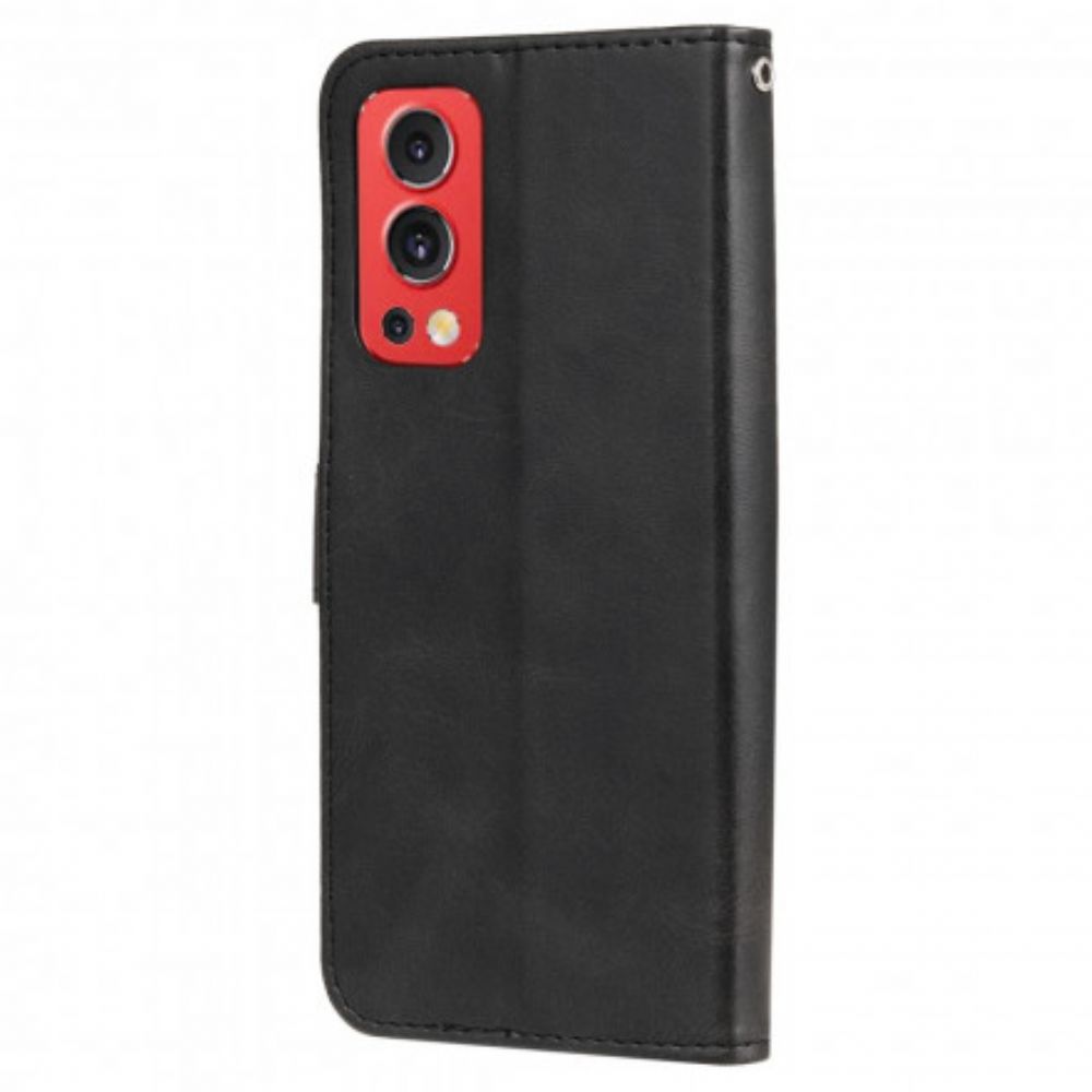 Leren Hoesje voor OnePlus Nord 2 5G Vintage Portemonnee