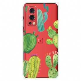 Telefoonhoesje voor OnePlus Nord 2 5G Cactus Aquarel