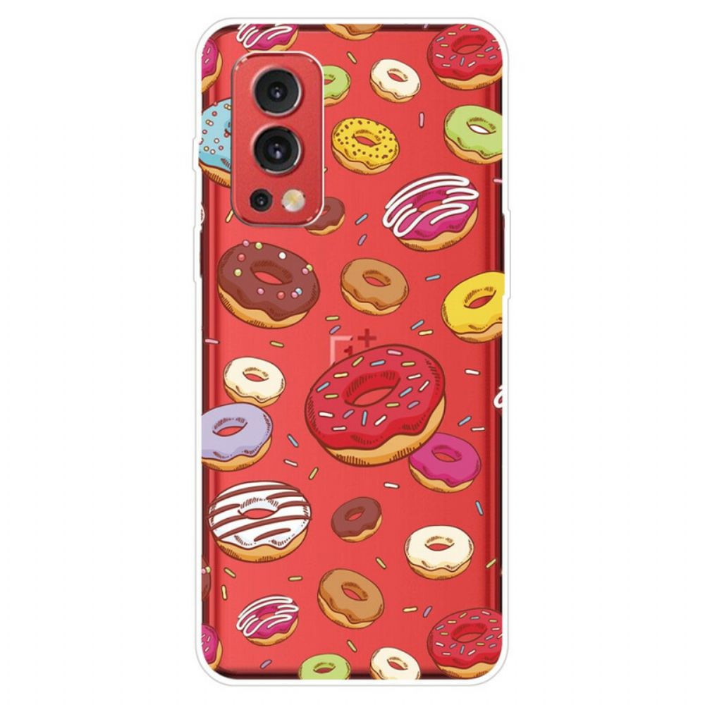 Telefoonhoesje voor OnePlus Nord 2 5G Liefde Donuts