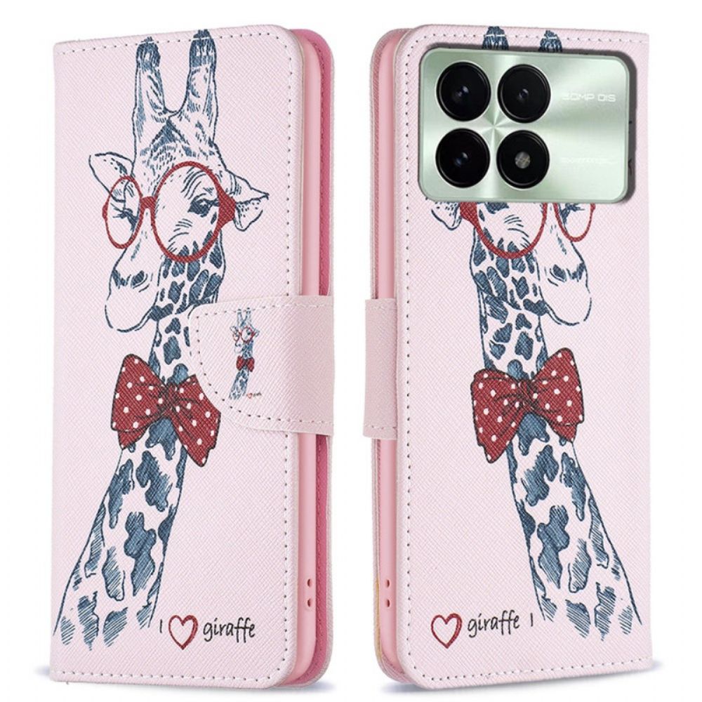 Folio-hoesje Poco X6 Pro 5g Intello-giraffe