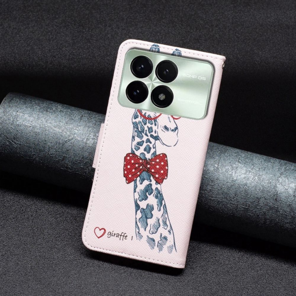 Folio-hoesje Poco X6 Pro 5g Intello-giraffe