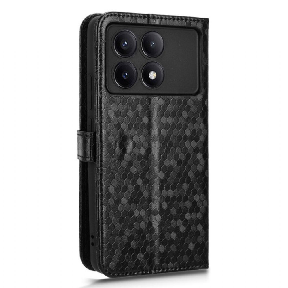 Folio-hoesje Poco X6 Pro 5g Telefoonhoesje Strappunten