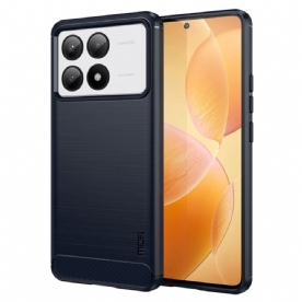 Hoesje Poco X6 Pro 5g Mofi Geborstelde Koolstofvezel