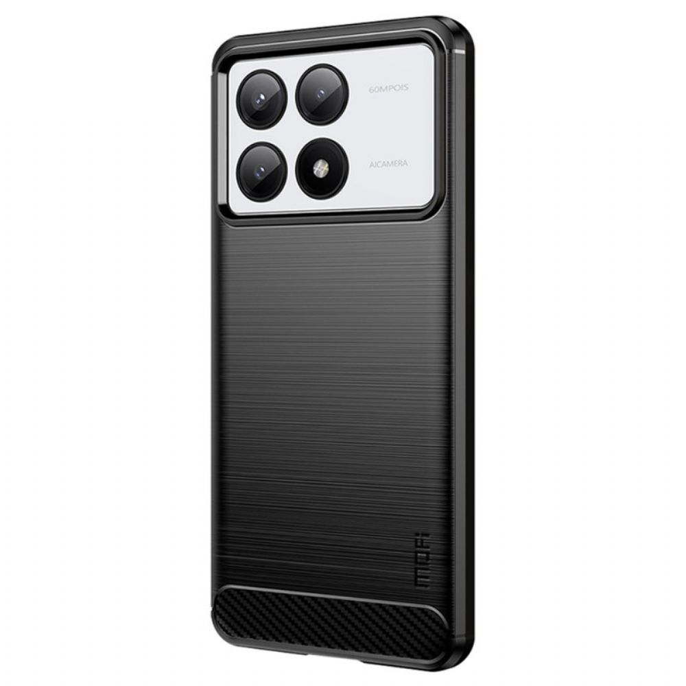 Hoesje Poco X6 Pro 5g Mofi Geborstelde Koolstofvezel