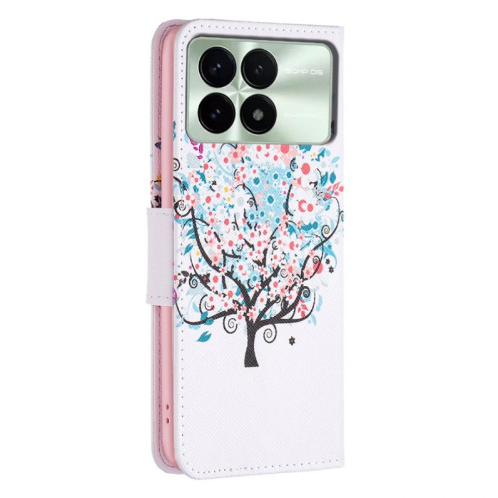 Leren Hoesje Poco X6 Pro 5g Bloeiende Boom