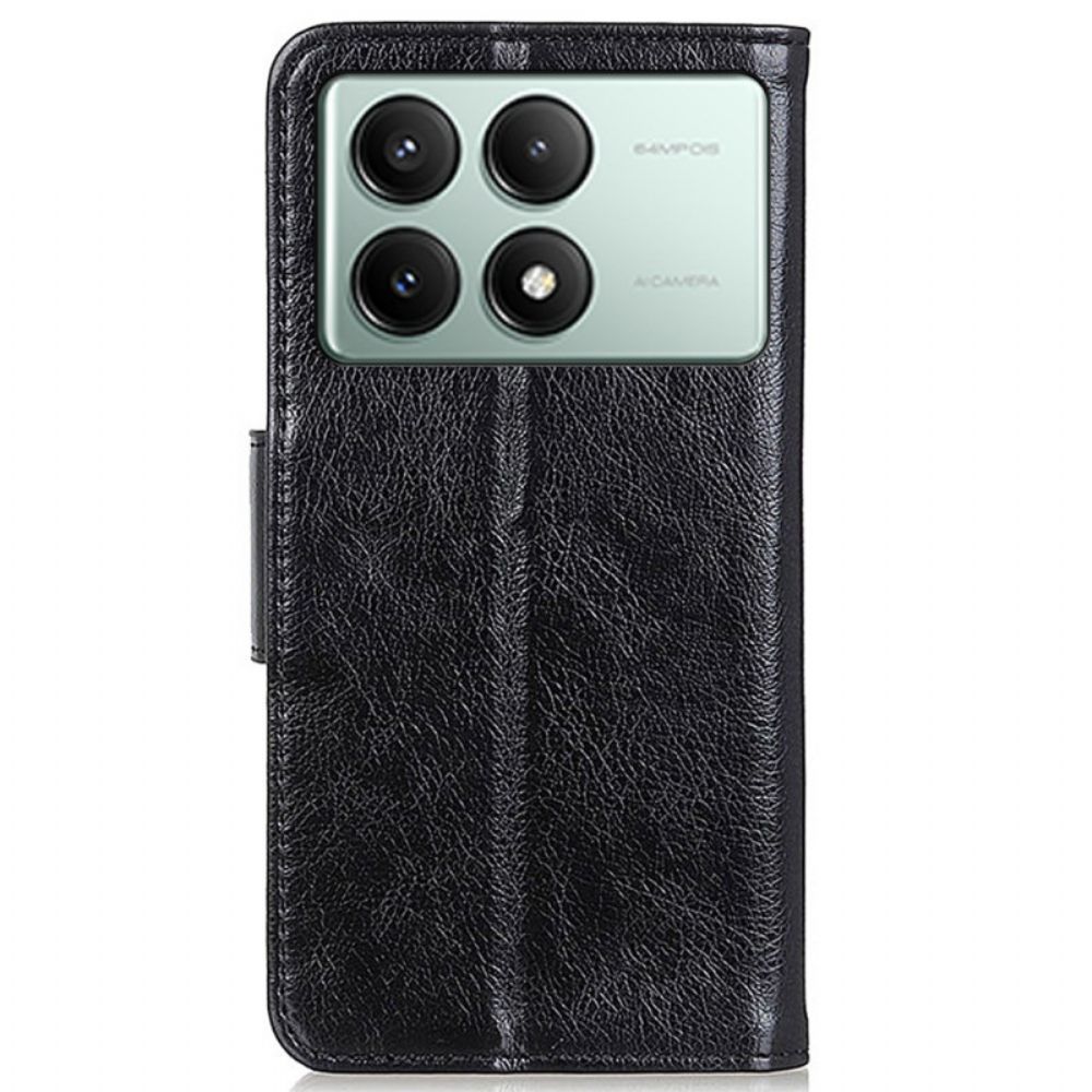 Leren Hoesje Poco X6 Pro 5g Nappatextuur Bescherming Hoesje