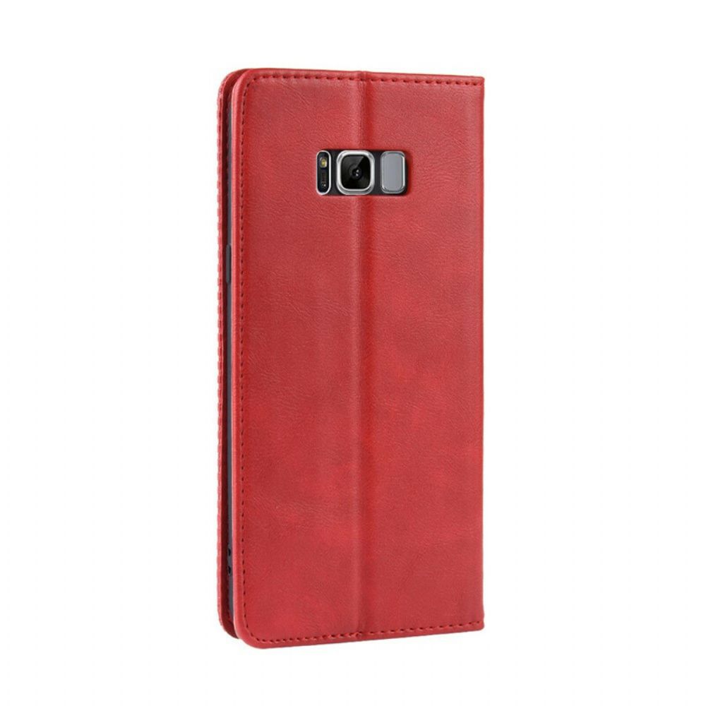 Bescherming Hoesje voor Samsung Galaxy S8 Folio-hoesje Vintage Gestileerd Leereffect