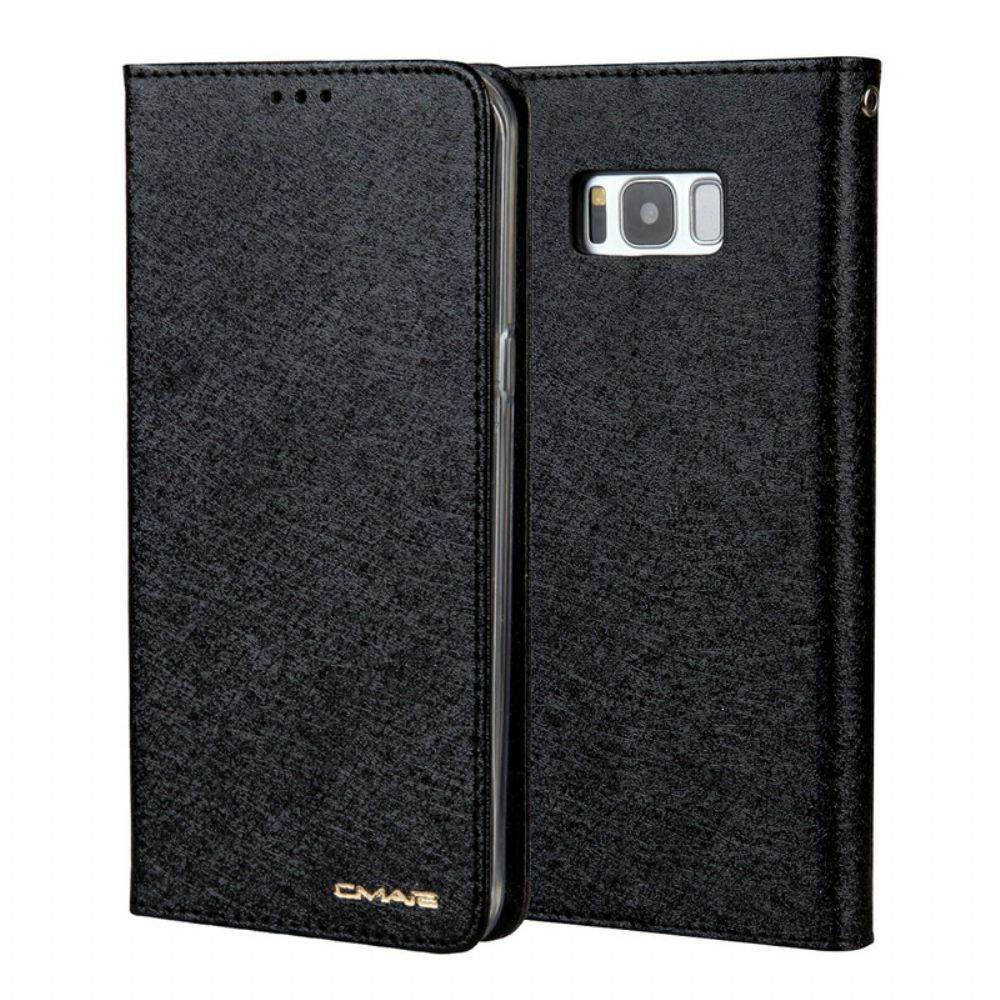 Bescherming Hoesje voor Samsung Galaxy S8 Folio-hoesje Zijdestructuur Ledereffect Cmai2