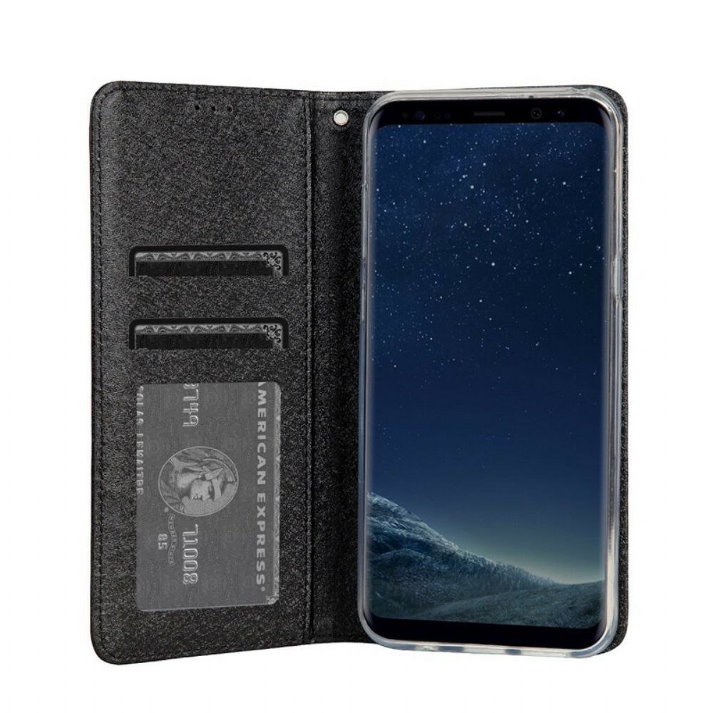 Bescherming Hoesje voor Samsung Galaxy S8 Folio-hoesje Zijdestructuur Ledereffect Cmai2