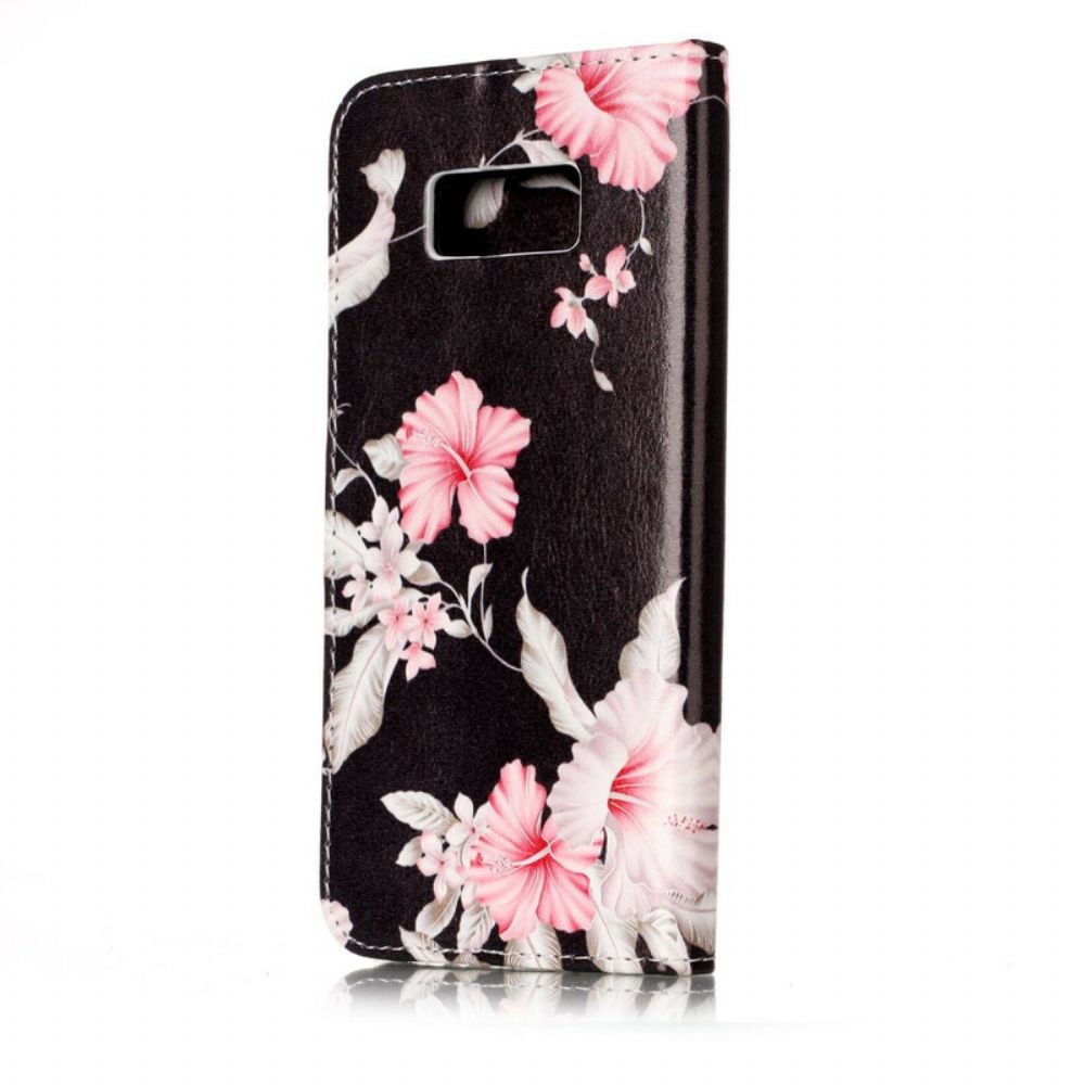 Folio-hoesje voor Samsung Galaxy S8 Extreme Bloemen