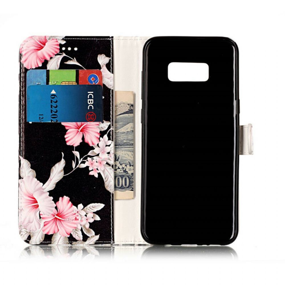 Folio-hoesje voor Samsung Galaxy S8 Extreme Bloemen