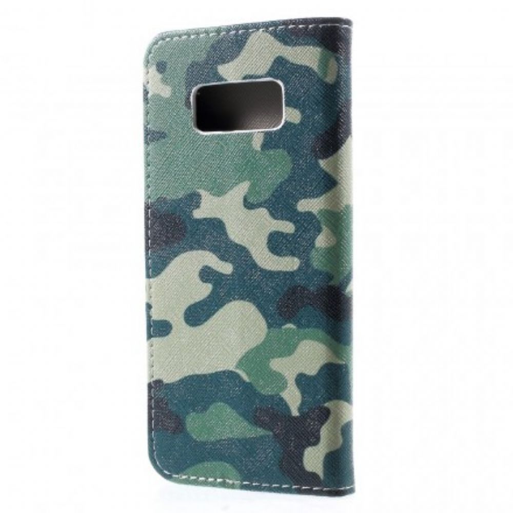 Folio-hoesje voor Samsung Galaxy S8 Militaire Camouflage