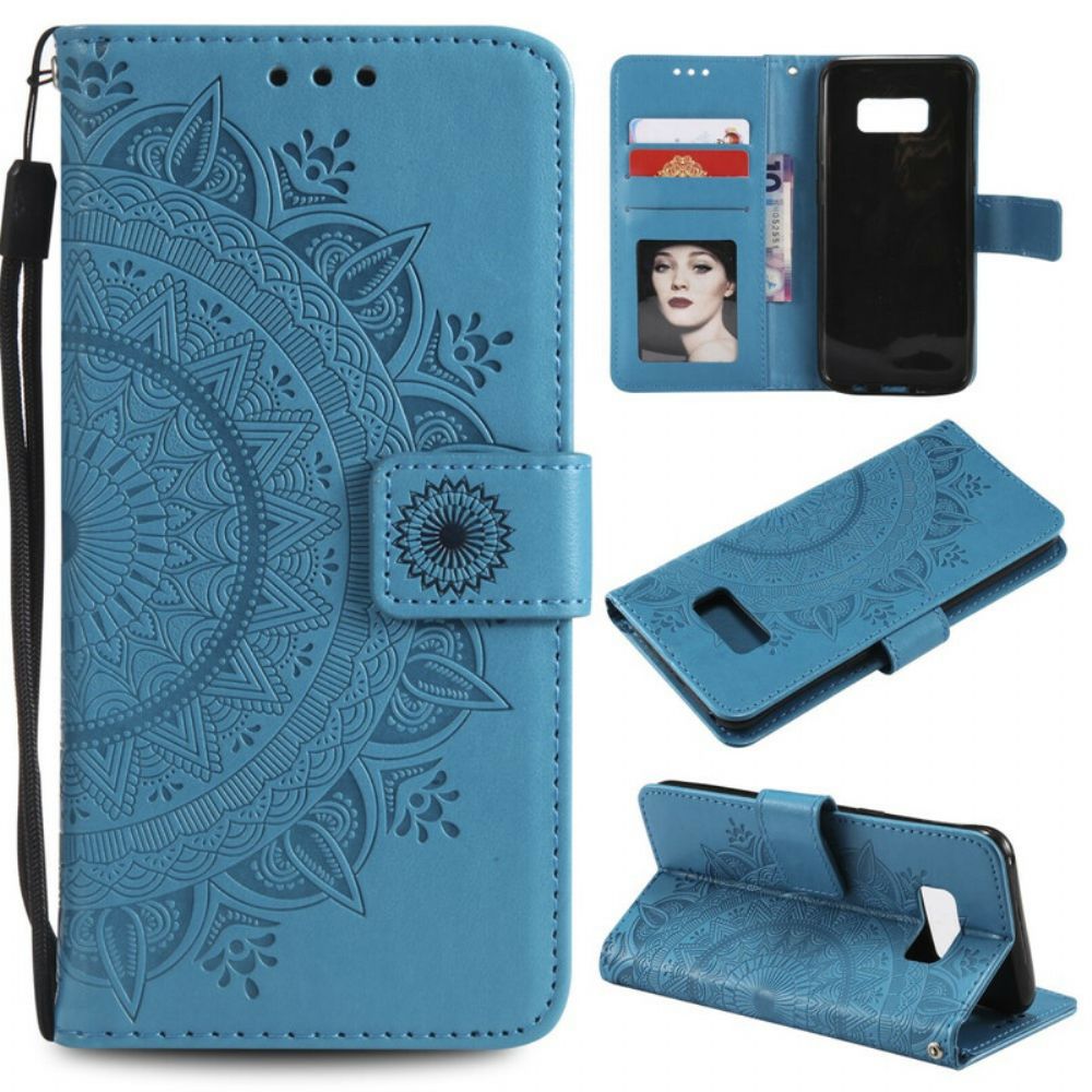 Folio-hoesje voor Samsung Galaxy S8 Zon Mandala