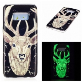 Hoesje voor Samsung Galaxy S8 Fluorescerend Majestueus Hert