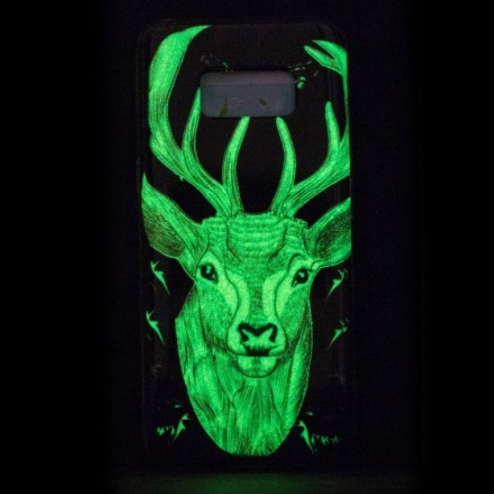 Hoesje voor Samsung Galaxy S8 Fluorescerend Majestueus Hert