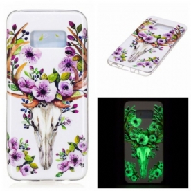 Hoesje voor Samsung Galaxy S8 Fluorescerende Bloem Eland