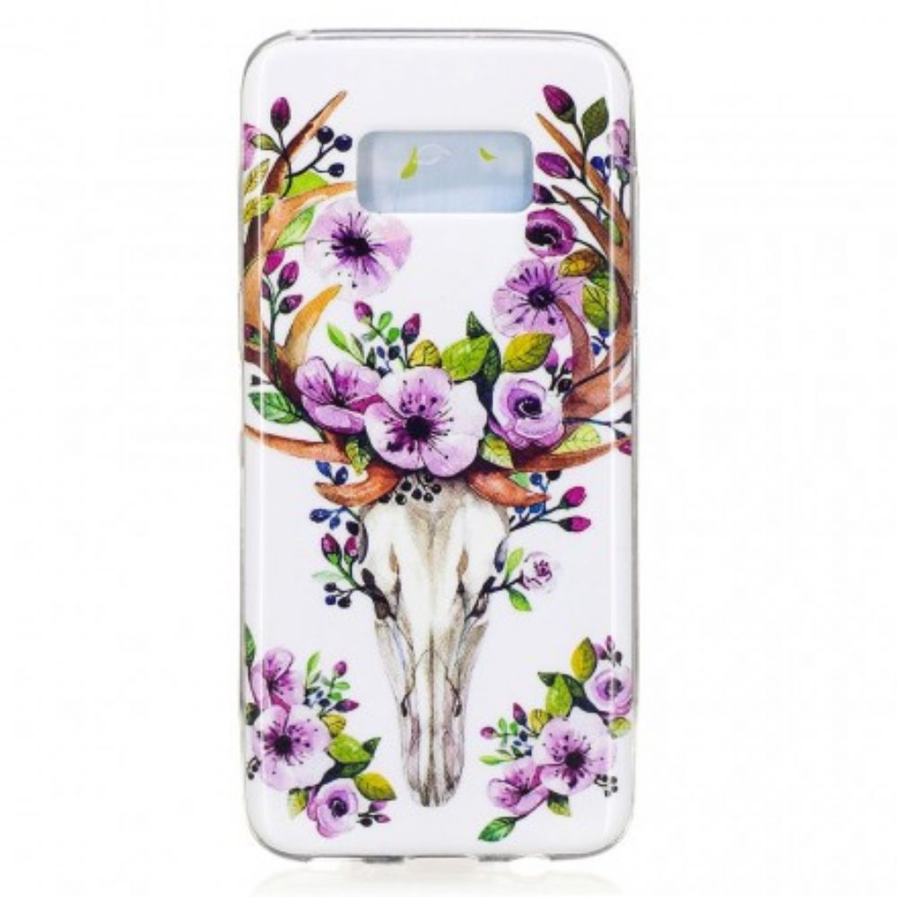 Hoesje voor Samsung Galaxy S8 Fluorescerende Bloem Eland