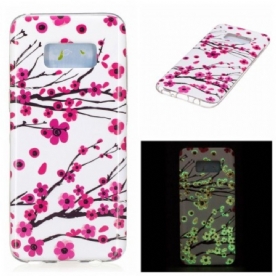 Hoesje voor Samsung Galaxy S8 Fluorescerende Bloemen