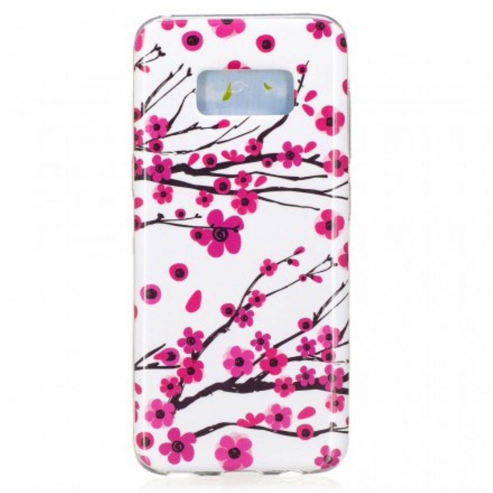 Hoesje voor Samsung Galaxy S8 Fluorescerende Bloemen