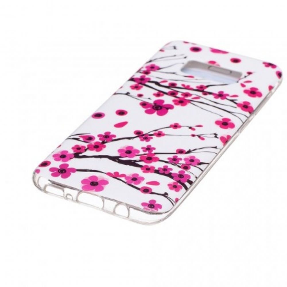 Hoesje voor Samsung Galaxy S8 Fluorescerende Bloemen