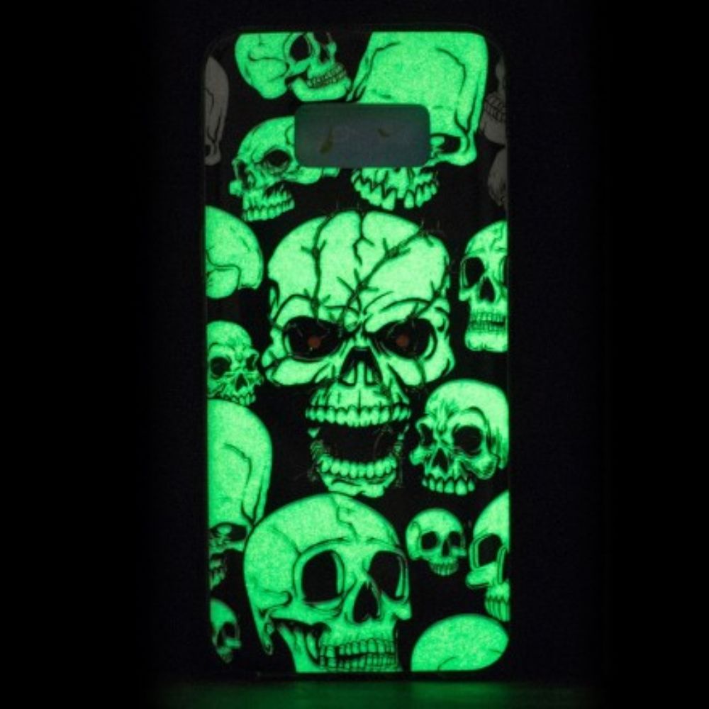 Hoesje voor Samsung Galaxy S8 Pas Op Voor Fluorescerende Schedels