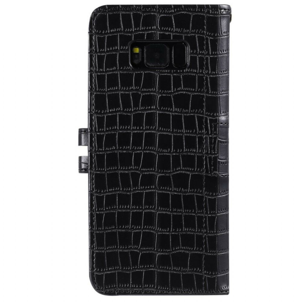 Leren Hoesje voor Samsung Galaxy S8 Intense Croc