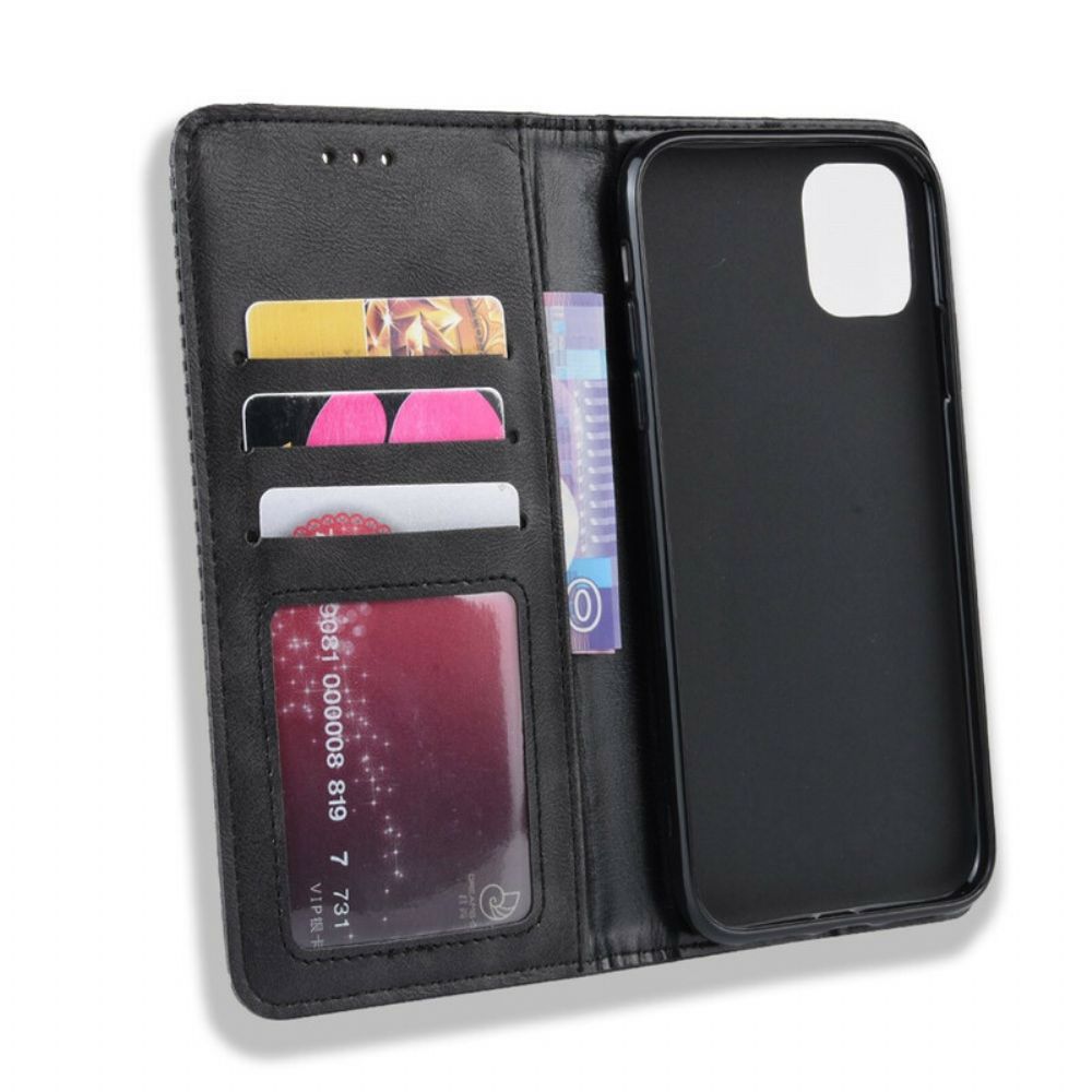 Bescherming Hoesje voor iPhone 11 Pro Folio-hoesje Vintage Gestileerd Leereffect