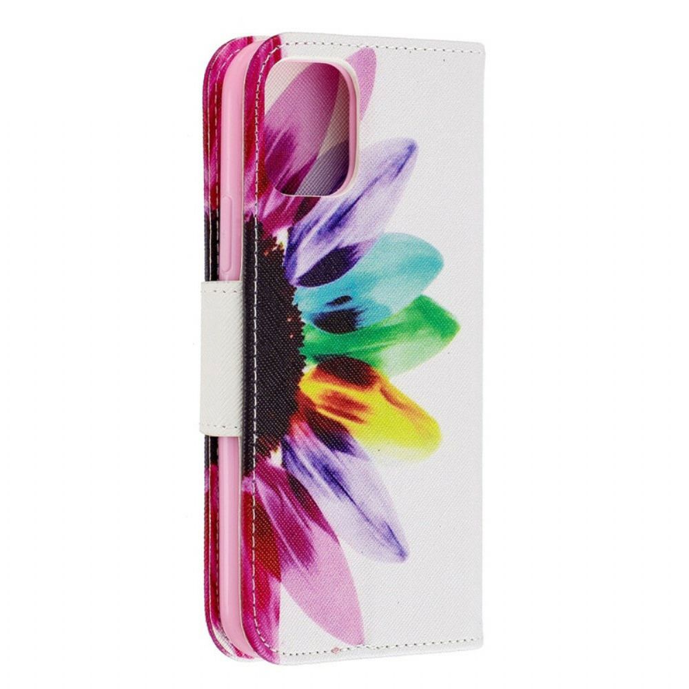 Folio-hoesje voor iPhone 11 Pro Aquarel Bloem