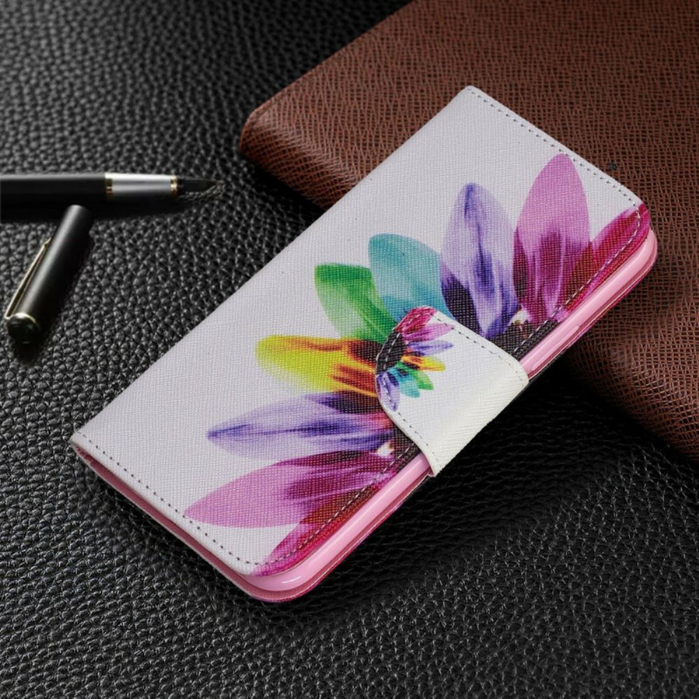 Folio-hoesje voor iPhone 11 Pro Aquarel Bloem