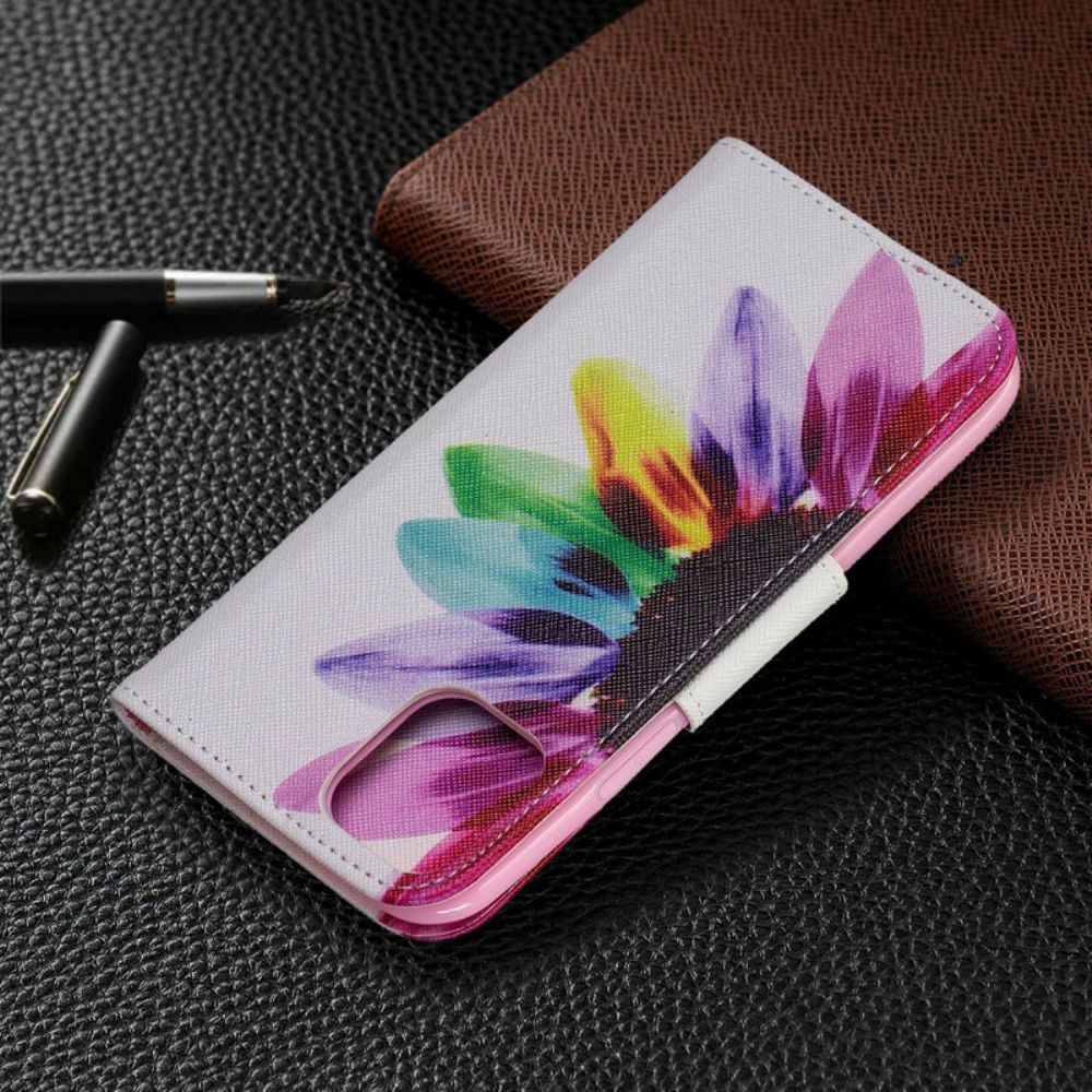 Folio-hoesje voor iPhone 11 Pro Aquarel Bloem