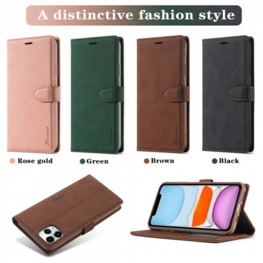 Folio-hoesje voor iPhone 11 Pro Faux Leather Forwenw