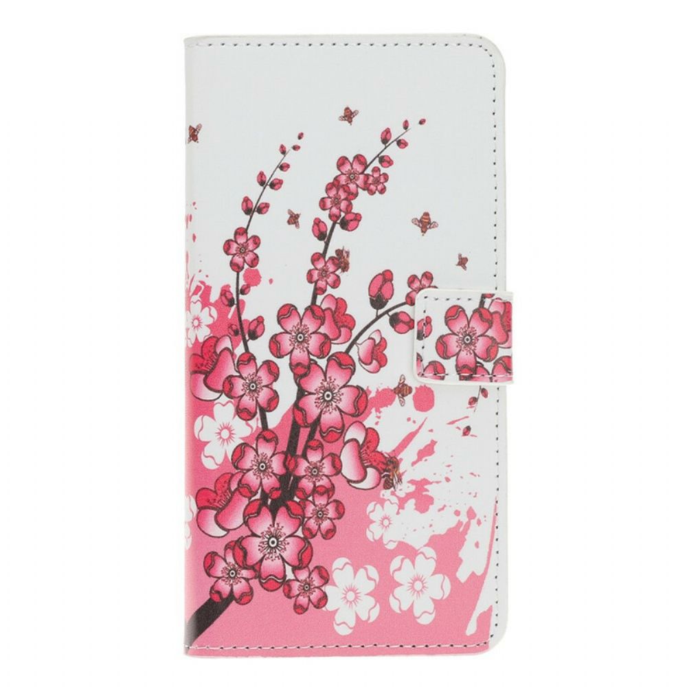 Folio-hoesje voor iPhone 11 Pro Tropische Bloemen