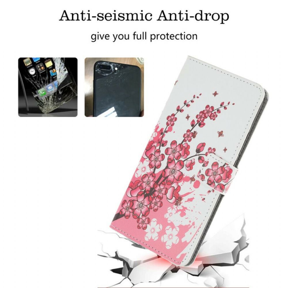 Folio-hoesje voor iPhone 11 Pro Tropische Bloemen