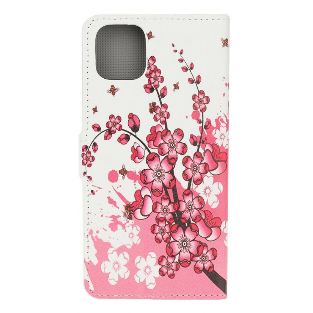 Folio-hoesje voor iPhone 11 Pro Tropische Bloemen